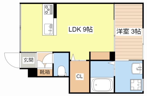 カルフールⅨ　A棟の物件間取画像